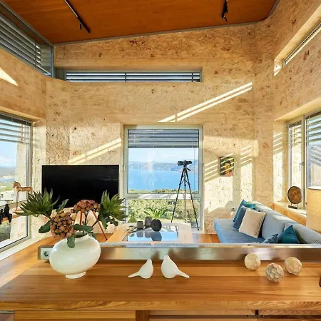 New Luxury Olives & Thyme Retreat, Seaview With 2 Heated Pools Chania (Crete)