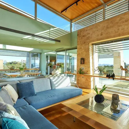 New Luxury Olives & Thyme Retreat, Seaview With 2 Heated Pools Villa Chania (Crete)