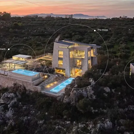 Villa New Luxury Olives & Thyme Retreat, Seaview With 2 Heated Pools