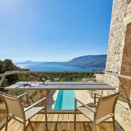 New Luxury Olives & Thyme Retreat, Seaview With 2 Heated Pools Villa Chania (Crete)
