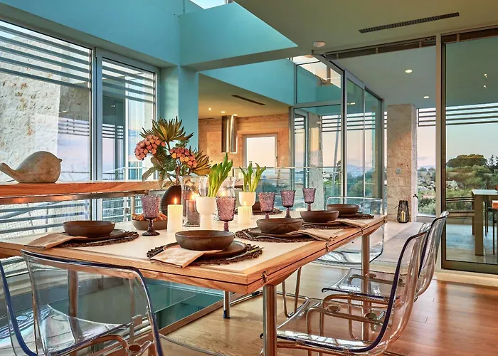 New Luxury Olives & Thyme Retreat, Seaview With 2 Heated Pools Villa