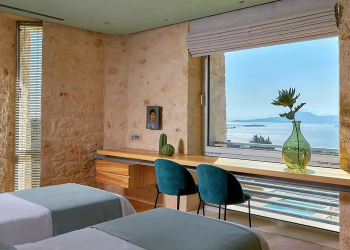 Willa New Luxury Olives & Thyme Retreat, Seaview With 2 Heated Pools Chania (Crete)