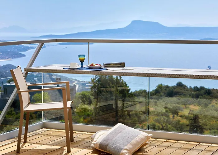 New Luxury Olives & Thyme Retreat, Seaview With 2 Heated Pools * La Canée